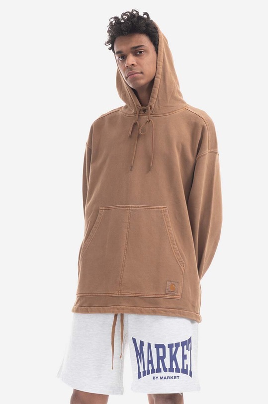 Carhartt WIP cotton sweatshirt Arling cotton brown I031368