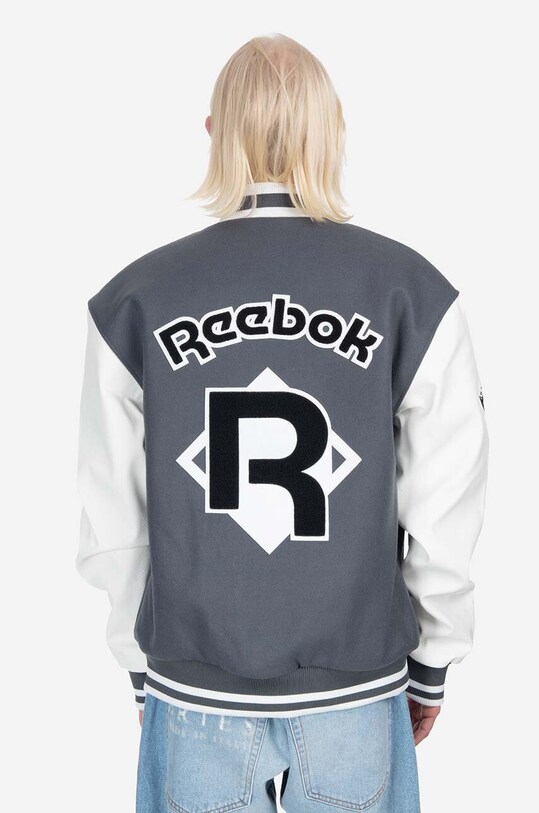 Одежда Куртка-бомбер с примесью шерсти Reebok Classic Res V Jacket HS7142 серый