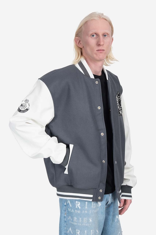 Reebok Classic jachetă bomber din amestec de lână Res V Jacket HS7142