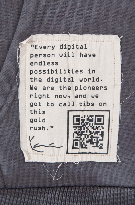 Karl Kani hanorac de bumbac gri 6029145