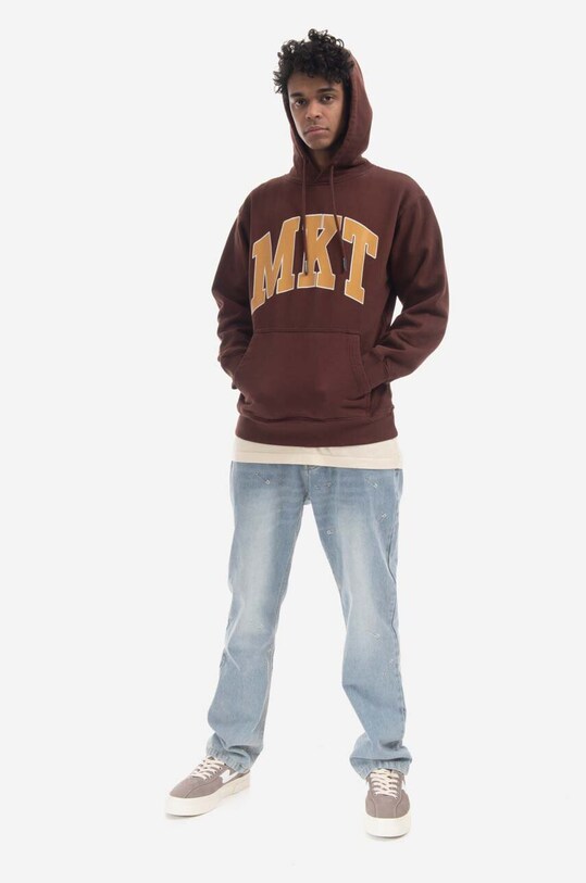 Bavlnená mikina Market Mkt Arc Hoodie 397000468.1065 hnedá SS23