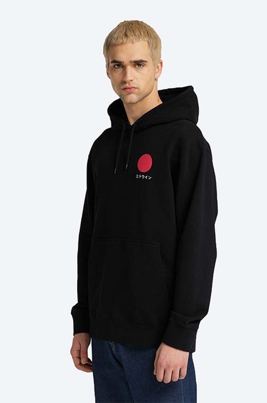 Edwin cotton sweatshirt Japanese Sun cotton black I029285.8967