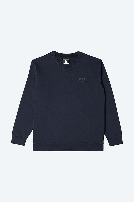 Clothing Edwin cotton sweatshirt Base Crew I025854.NYB67 navy