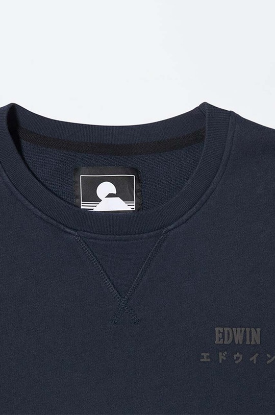 Edwin cotton sweatshirt Base Crew I025854.NYB67 navy