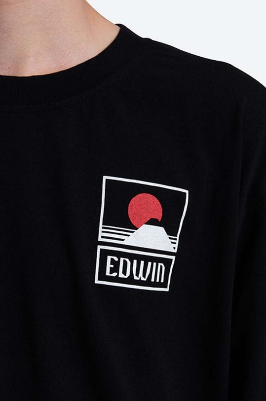 Edwin cotton sweatshirt Sunset On Mt Fuji black I025875.8967