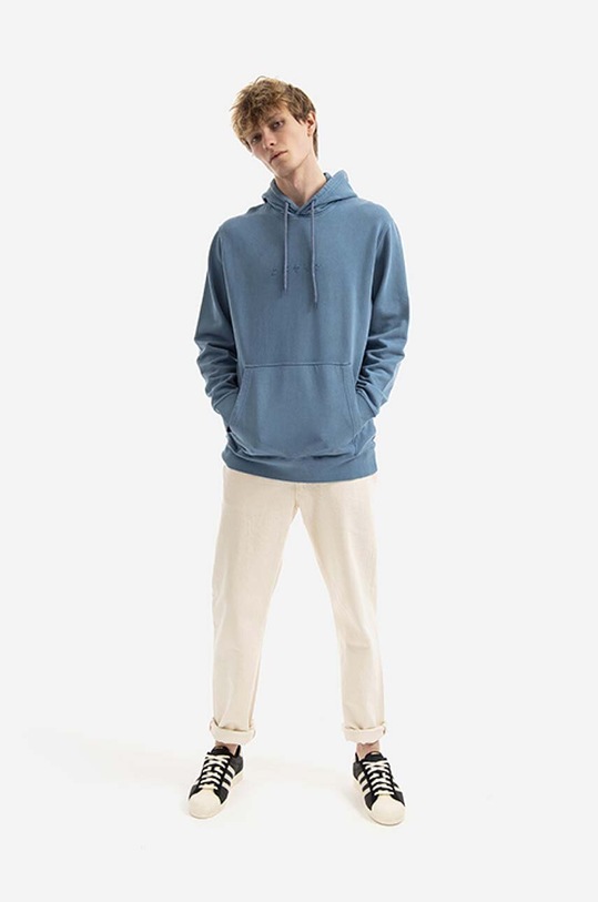 Edwin cotton sweatshirt Natural I030363.7WNG turquoise SS23