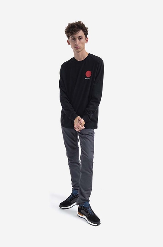 Edwin cotton sweatshirt Japanese Sun TS I026678.8967 black SS23