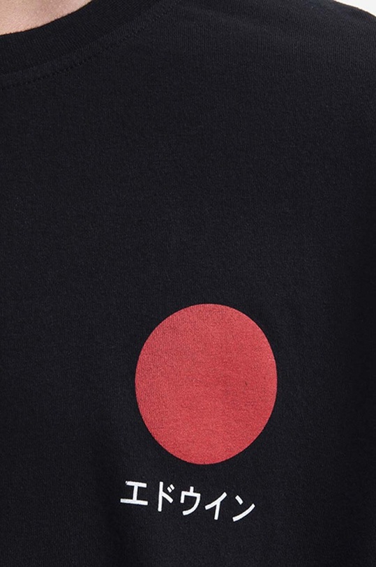 Edwin cotton sweatshirt Japanese Sun TS black I026678.8967