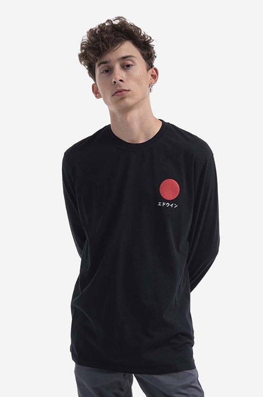 Edwin cotton sweatshirt Japanese Sun TS I026678.8967 black