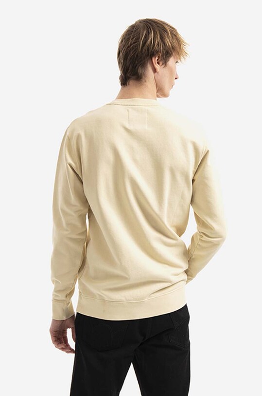 Oblečení Bavlněná mikina Edwin Natural Sweat I030364.0XENG béžová