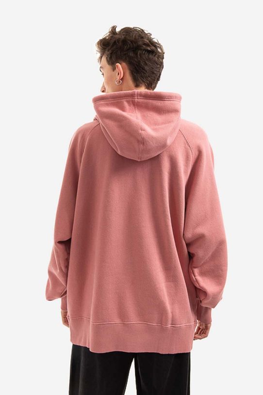 Ρούχα Βαμβακερή μπλούζα Edwin Mood Hoodie Sweat I030316.0WT67 ροζ