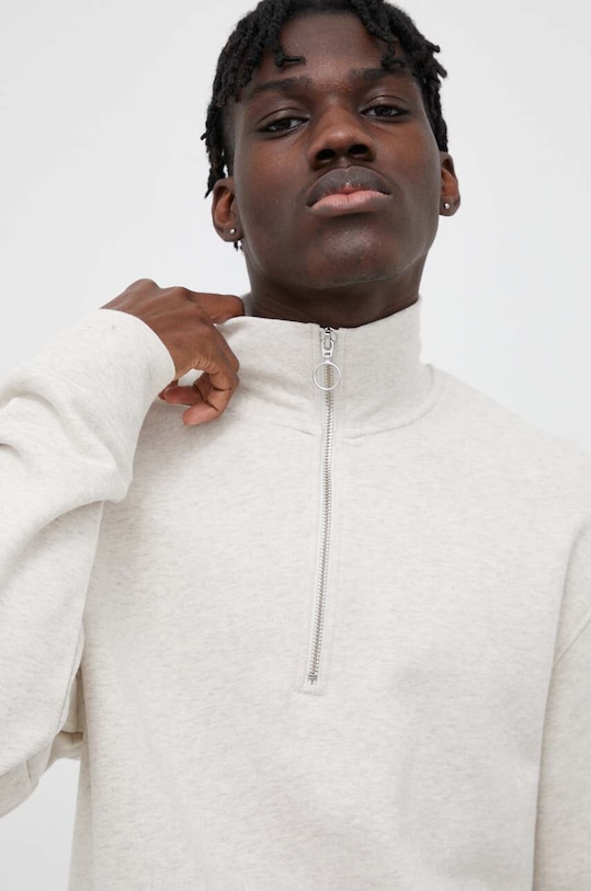 Βαμβακερή μπλούζα Samsoe Samsoe βαμβάκι μπεζ M23200029