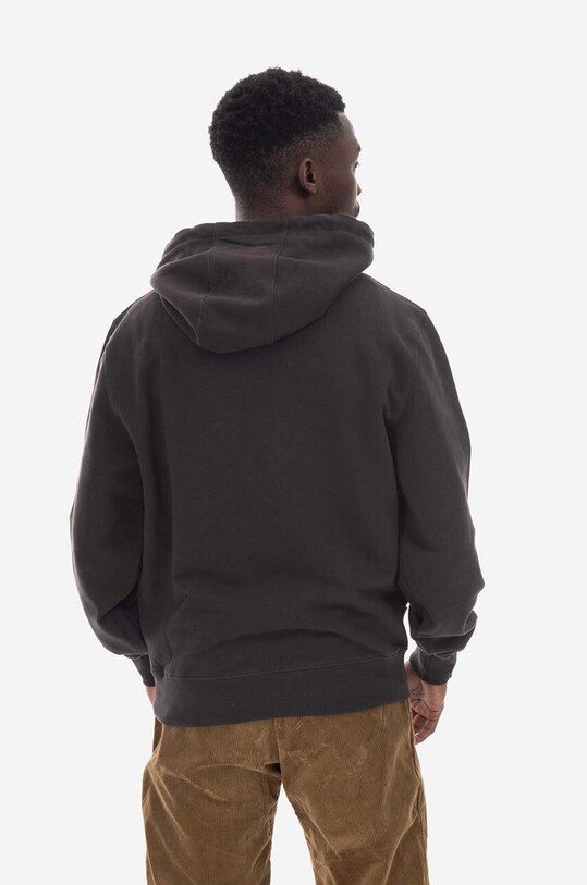 Odzież Filling Pieces bluza bawełniana Hoodie Lux 80613731268 czarny