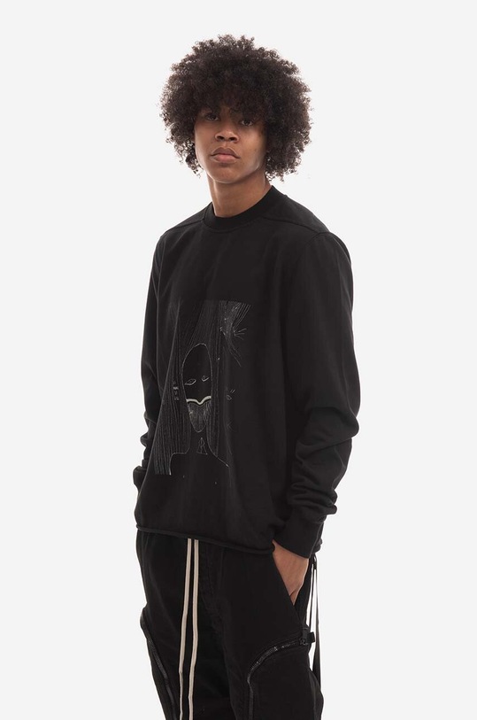 Rick Owens cotton sweatshirt DU02B4279.RIGEP2.BLACK