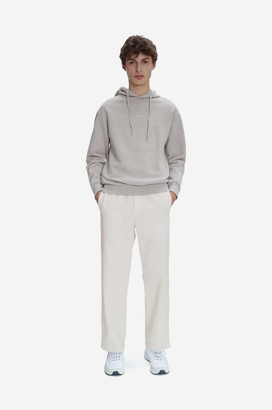 A.P.C. cotton sweatshirt Hoodie Larry COFDZ.H27622 gray SS23