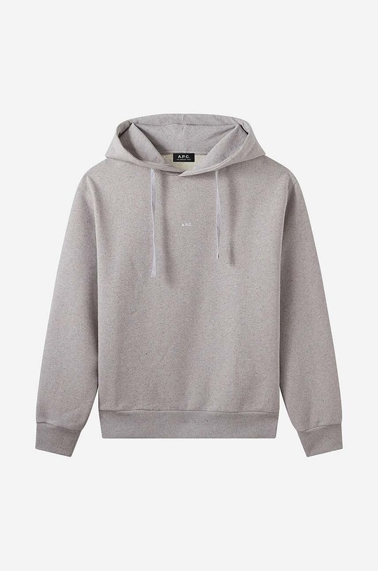 A.P.C. cotton sweatshirt Hoodie Larry gray COFDZ.H27622