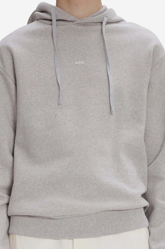 A.P.C. cotton sweatshirt Hoodie Larry COFDZ.H27622 gray