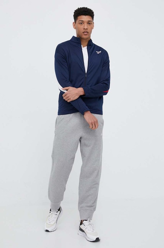 Reebok felpa HR3051 blu navy SS23