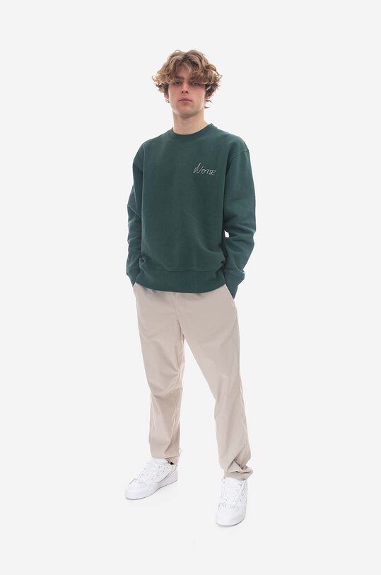 Norse Projects hanorac de bumbac N20.1347.8112 verde SS23