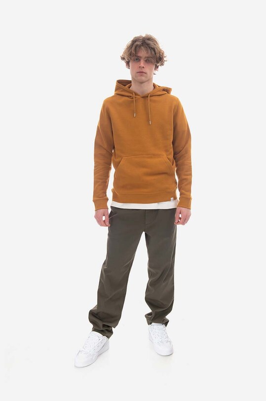 Norse Projects cotton sweatshirt Vagn Classic N20.1276.8127 yellow SS23
