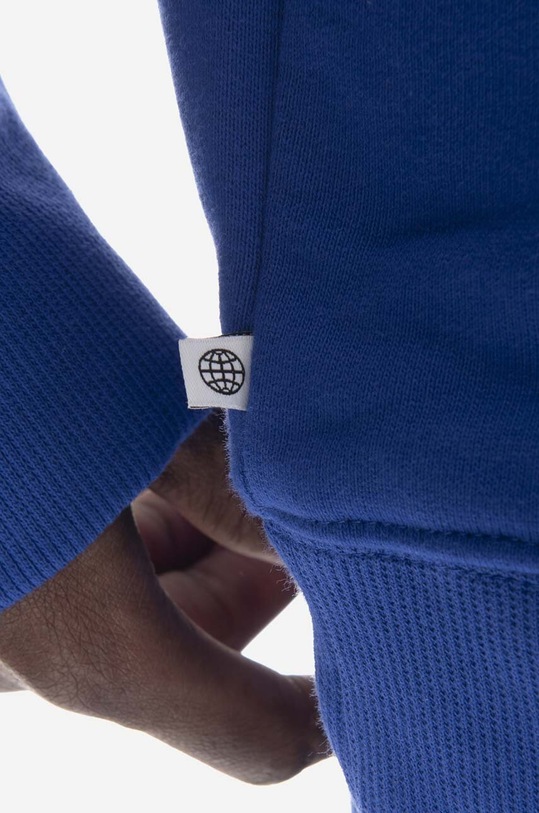 Pamučna dukserica adidas Originals Premium Essentials Crinkle Nylon Hoodie HR5456 plava