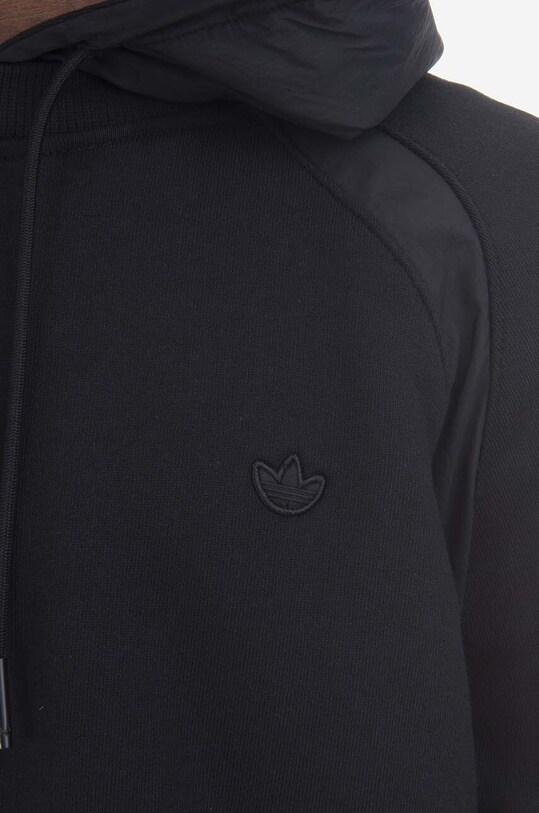 Bavlnená mikina adidas Originals Trefoil Essentials Hoodie čierna HR8673