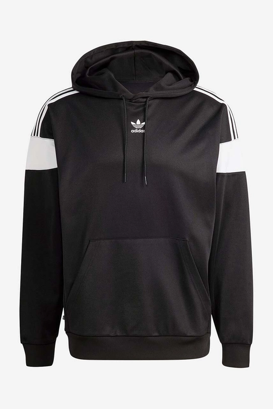 Mikina adidas Originals Adicolor Classics Cut Line Hoodie čierna HS2065