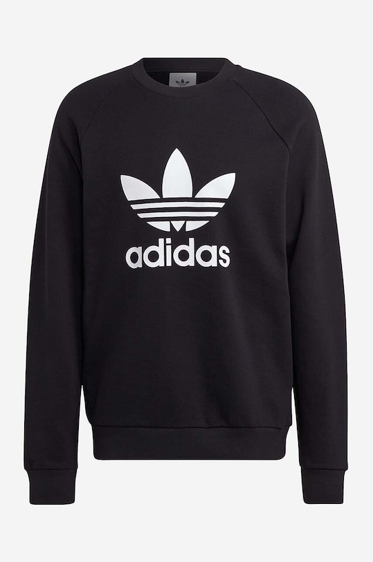 adidas Originals bluza bawełniana Adicolor Classics Trefoil Crewneck czarny IA4854
