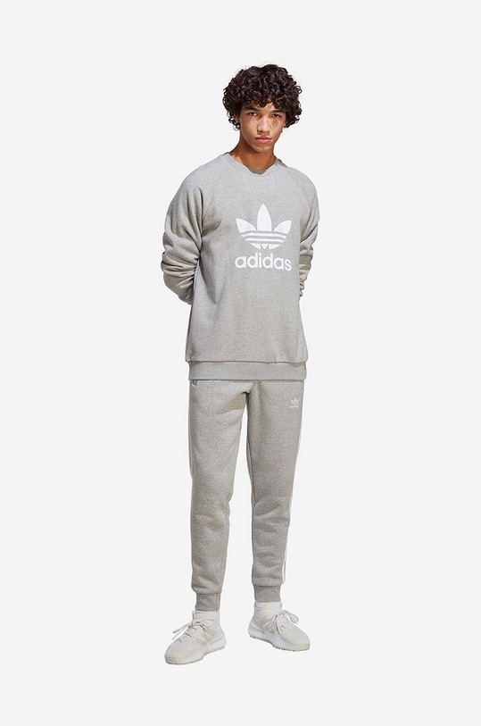 adidas Originals hanorac de bumbac IA4857 gri SS23