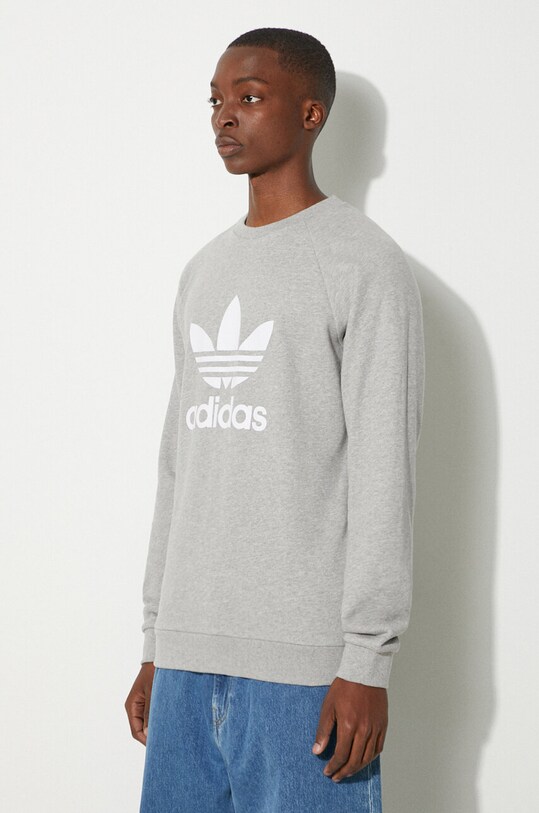 adidas Originals cotton sweatshirt gray IA4857