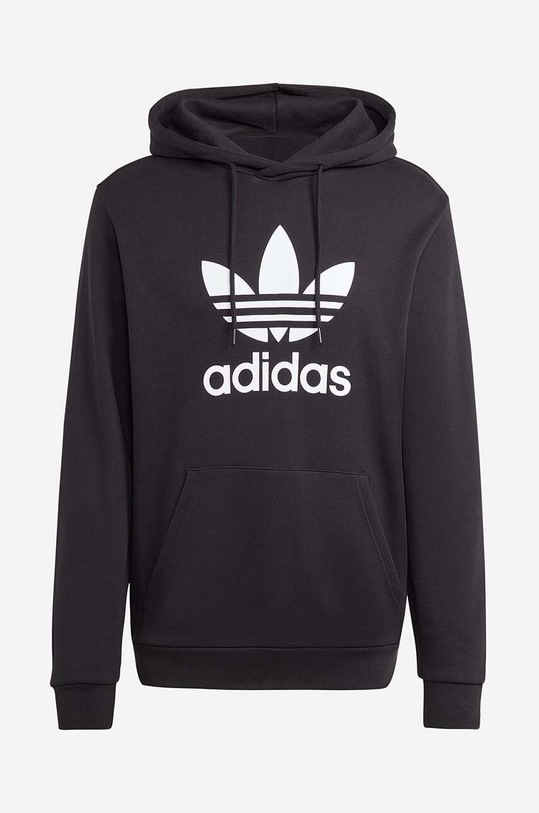 Pamučna dukserica adidas Originals Adicolor Classics Trefoil Hoodie crna IA4883