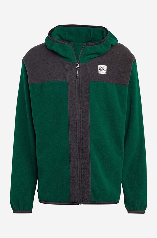 adidas Originals bluza Adventure FC Full Zip Polar Fleece Hoodie zielony IC2340
