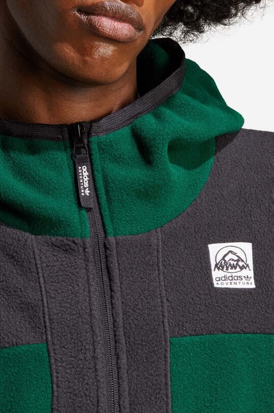 adidas Originals bluza Adventure FC Full Zip Polar Fleece Hoodie IC2340 zielony