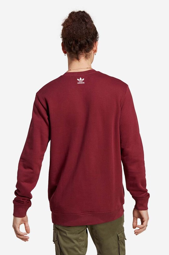 Oblečení Bavlněná mikina adidas Originals IC5770 červená