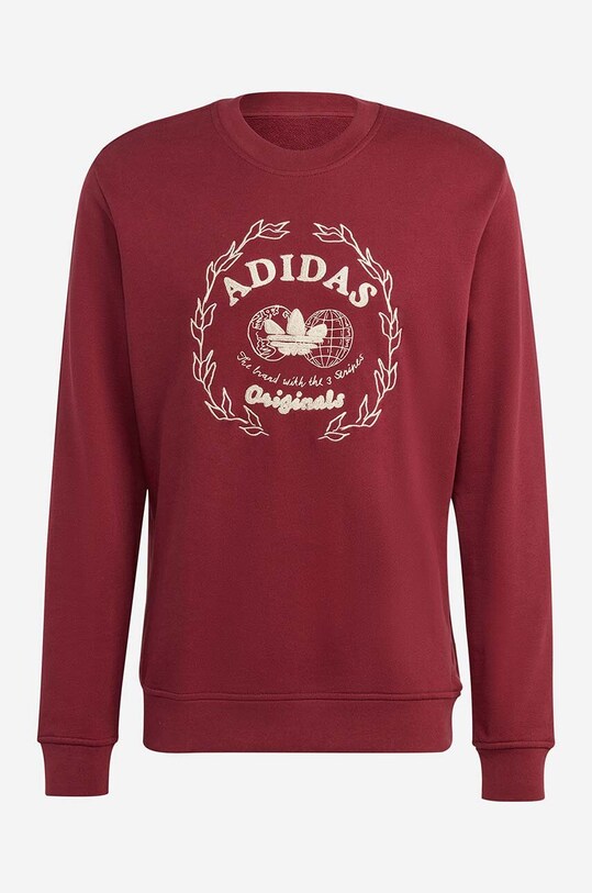 Bavlněná mikina adidas Originals červená IC5770