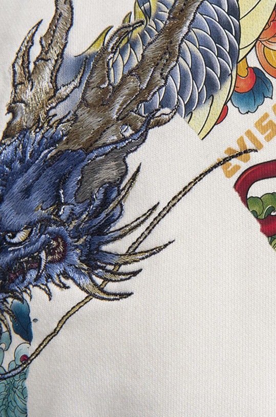 Evisu cotton sweatshirt beige 2EAHTM1SW316XXCT.ECRX