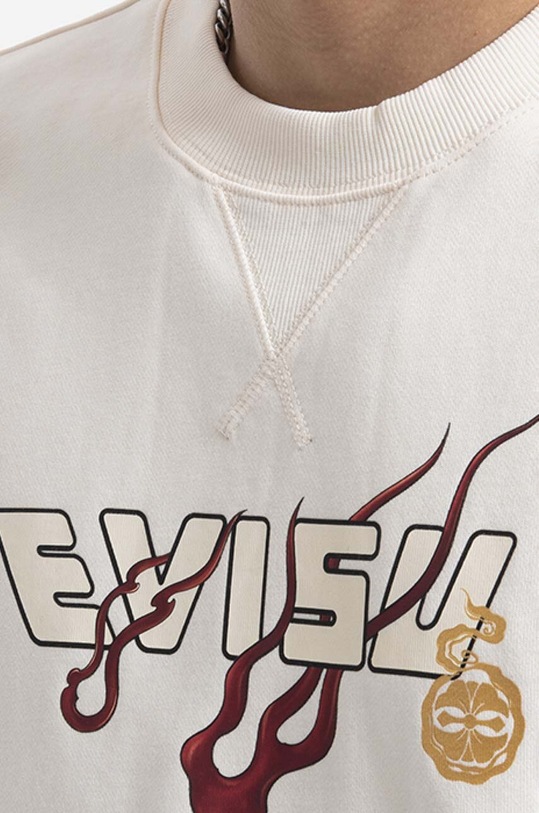Evisu cotton sweatshirt 2EAHTM1SW316XXCT.ECRX beige