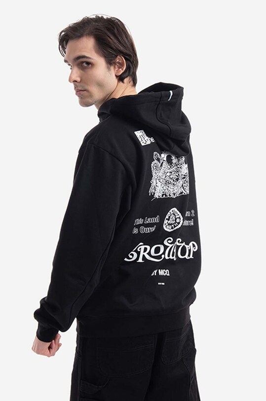 Oblečenie Bavlnená mikina MCQ Manifesto 624727RST751000 čierna