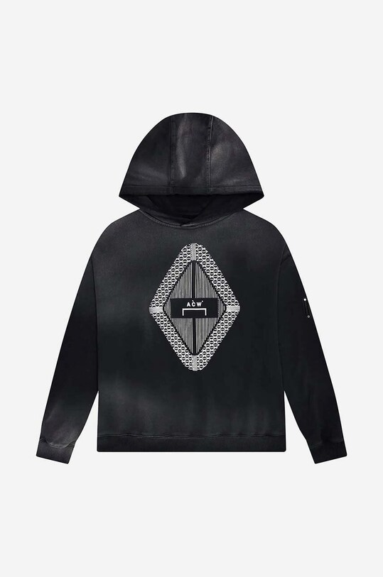 A-COLD-WALL* bluza bawełniana Gradient Hoodie z kapturem czarny ACWMW126