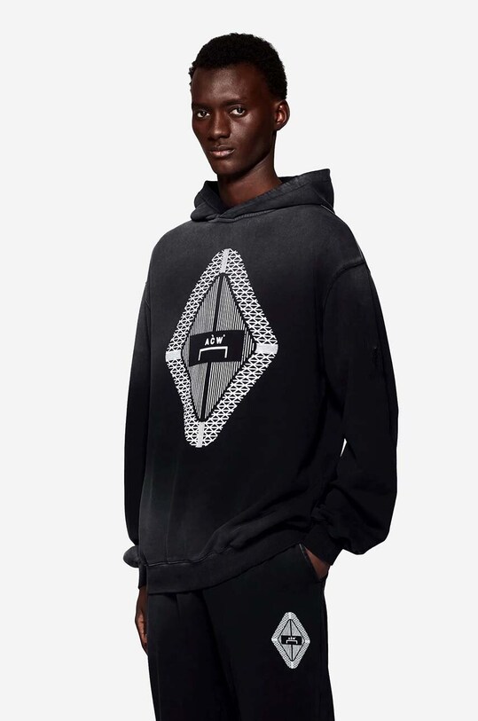 A-COLD-WALL* bluza bawełniana Gradient Hoodie czarny ACWMW126