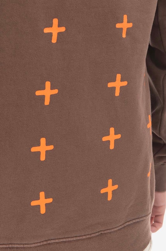 Bavlnená mikina KSUBI MPS23FL017 hnedá