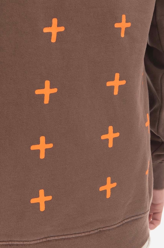 Bavlnená mikina KSUBI MPS23FL017 hnedá