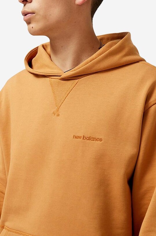 Odzież New Balance bluza bawełniana MT23565TOB pomarańczowy