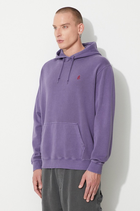 Pamučna dukserica Gramicci One Point Hooded Sweatshirt ljubičasta G303.FT
