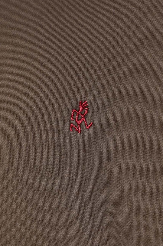 Gramicci cotton sweatshirt One Point Hooded Sweatshirt G303.FT brown