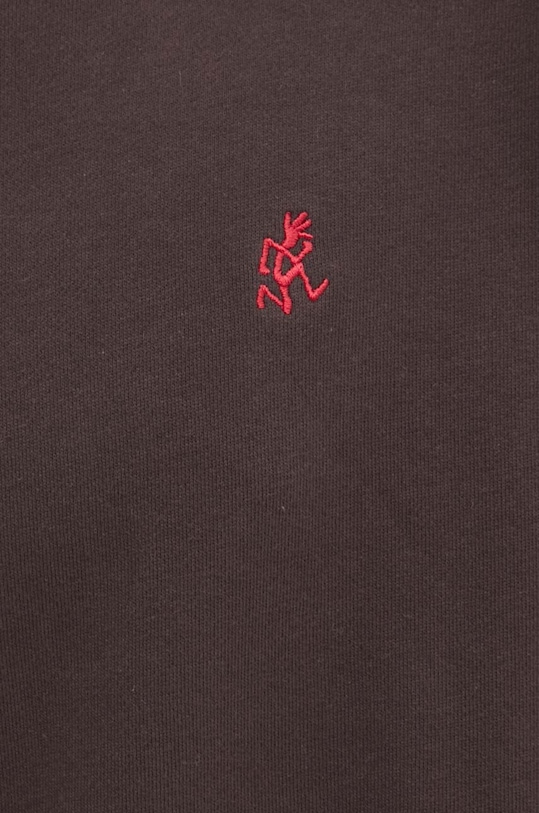 Bavlněná mikina Gramicci One Point Hooded Sweatshirt G303.FT hnědá