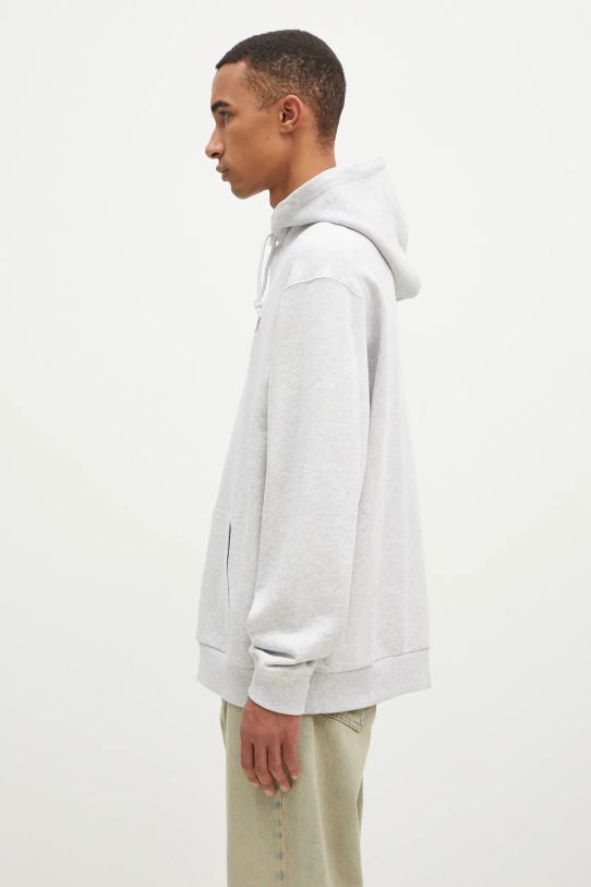 Gramicci felpa in cotone One Point Hooded Sweatshirt G303.FT grigio AW24