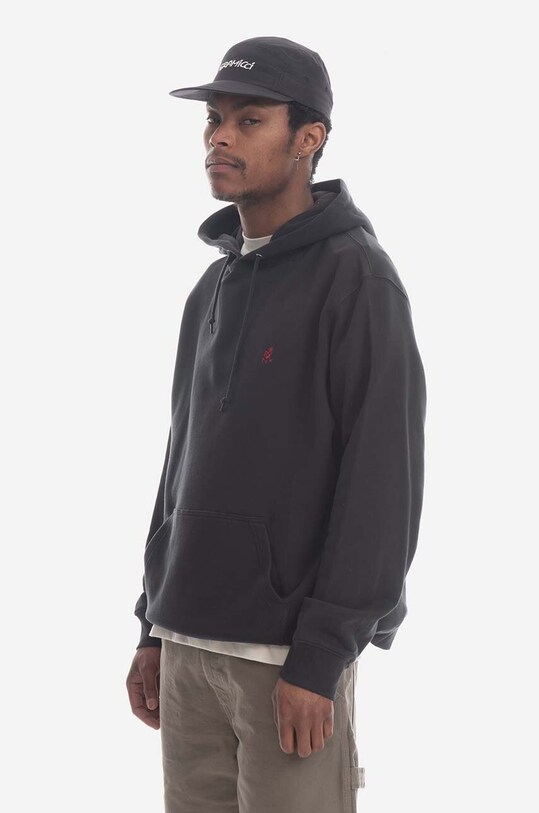 Odzież Gramicci bluza bawełniana One Point Hooded Sweatshirt G303.FT czarny