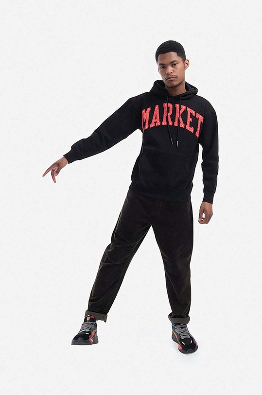 Bavlněná mikina Market 397000194 černá SS23