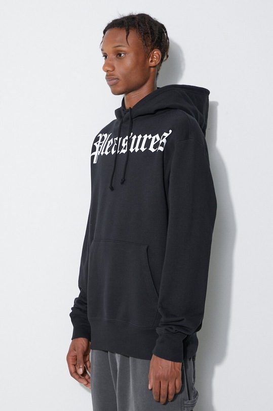 PLEASURES sweatshirt black P23SU058